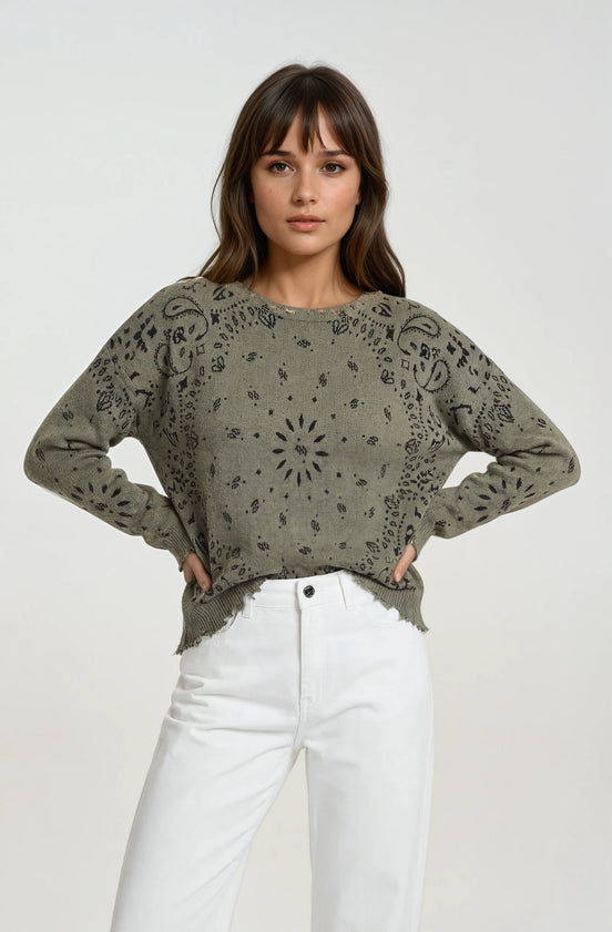 Maglia Cashmere Bandana Kujten