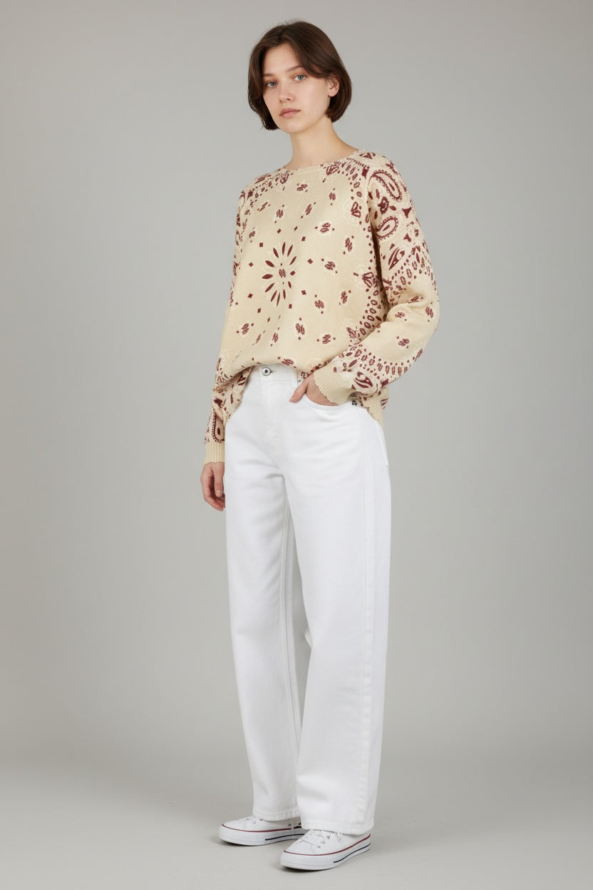 Maglia Cashmere Bandana Kujten