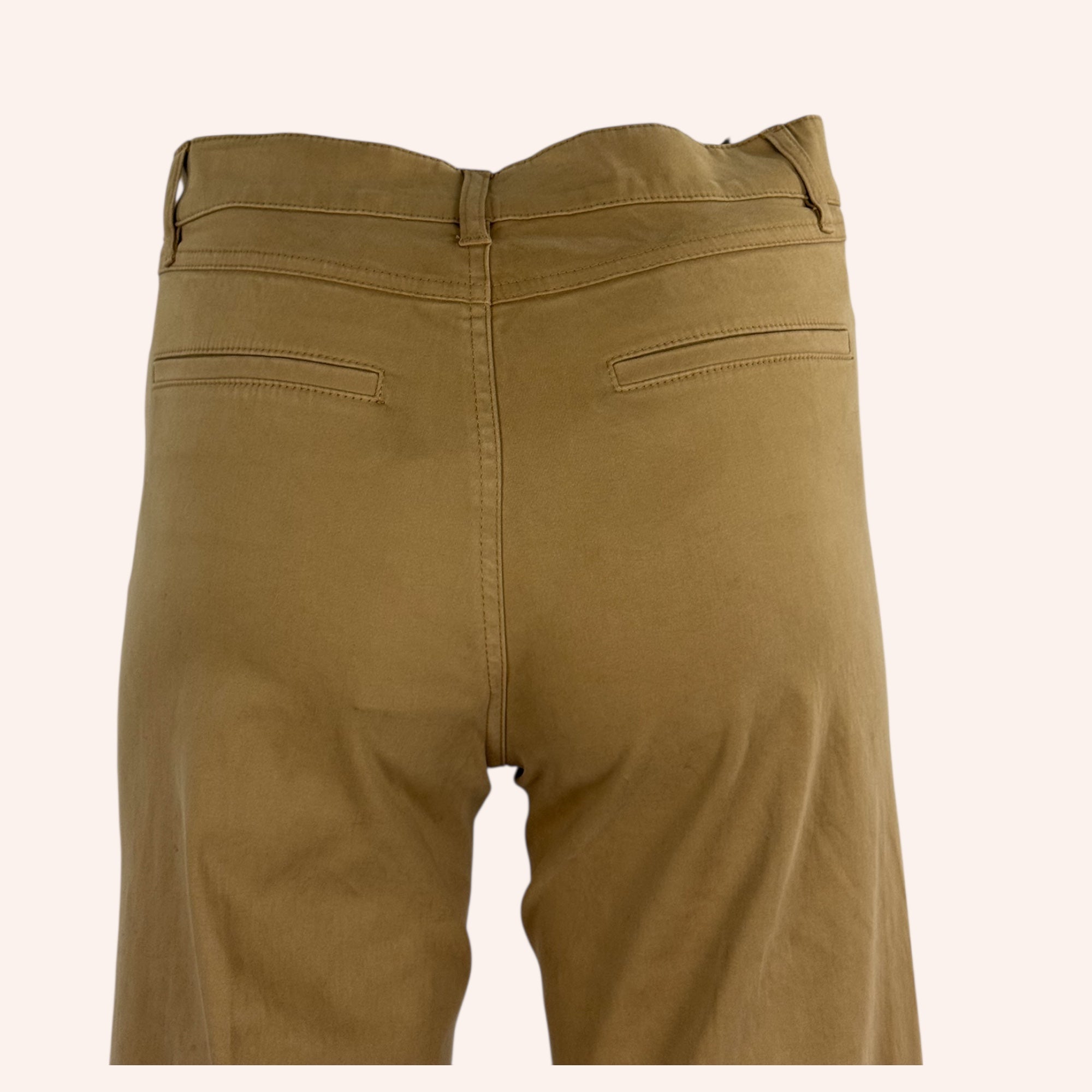 Pantalone 5 Tasche Cotone Vita Alta Wide Leg Adele