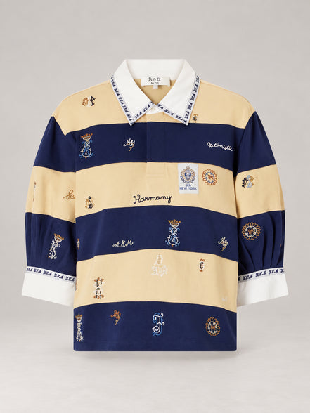 SEA New York, T-Shirt  Polo Rugby a Righe Juliet
