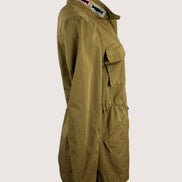 Sahariana di Cotone Kaki con Ricami Bazar de Luxe