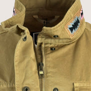 Sahariana di Cotone Kaki con Ricami Bazar de Luxe