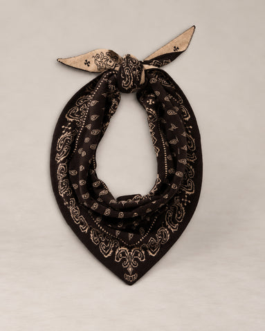 Guest In Residence, Sciarpa Bandana in Cashmere Jacquard Wild Rag