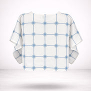 Orsina, Top Cropped con Ricami Punto Croce