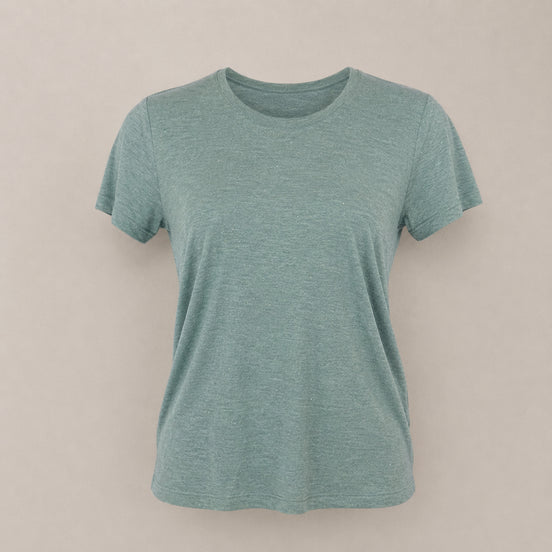 T-shirt Manica Corta con Fili di Lurex Colori Pastello Maison Hotel