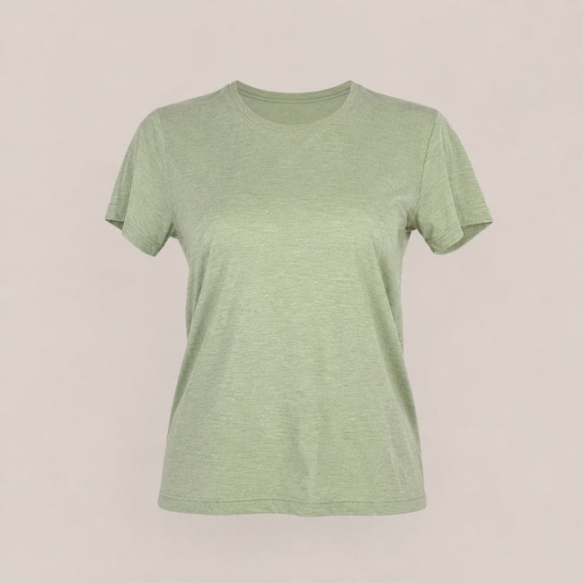 T-shirt Manica Corta con Fili di Lurex Colori Pastello Maison Hotel