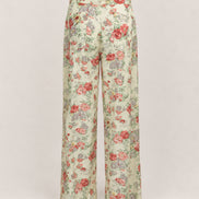 Pantalone di Cotone Largo Vita Media Fantasia Maison Hotel