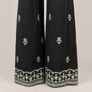 Pantalone di Cotone Largo Vita Media Fantasia Maison Hotel