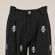Pantalone di Cotone Largo Vita Media Fantasia Maison Hotel