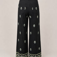 Pantalone di Cotone Largo Vita Media Fantasia Maison Hotel