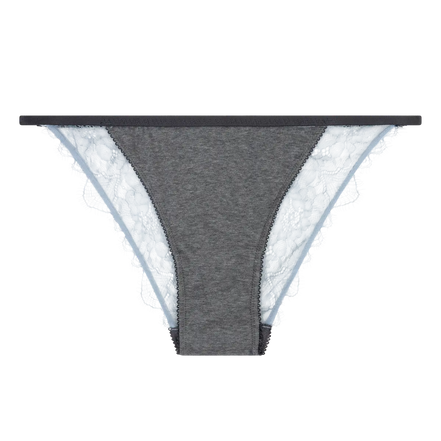 Love Stories, Set Bralette Love Lace & Slip Wild Rose Grey