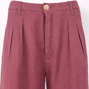 Pantaloni con Pences Cotone e Lino Marina Maison Hotel