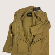 Sahariana di Cotone Kaki con Ricami Bazar de Luxe