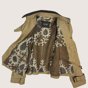 Trench Corto Impermeabile Beige Bazar de Luxe