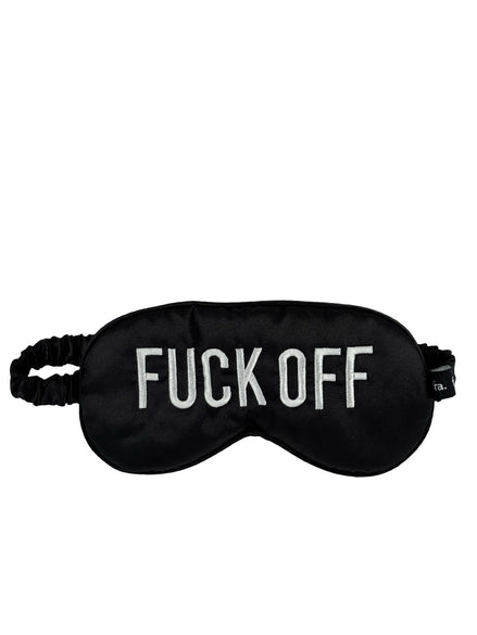 Mascherina per la Notte Effetto Seta con Scritte Fisura