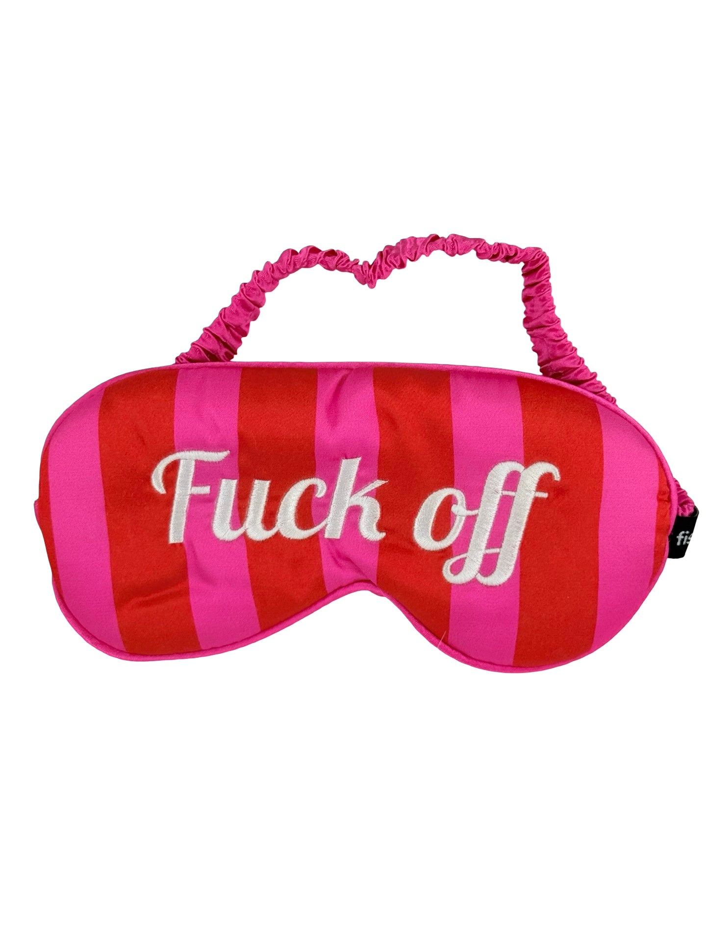 Mascherina per la Notte Effetto Seta con Scritte Fisura