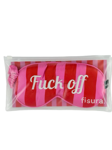 Mascherina per la Notte Effetto Seta con Scritte Fisura