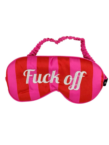 Mascherina per la Notte Effetto Seta con Scritte Fisura