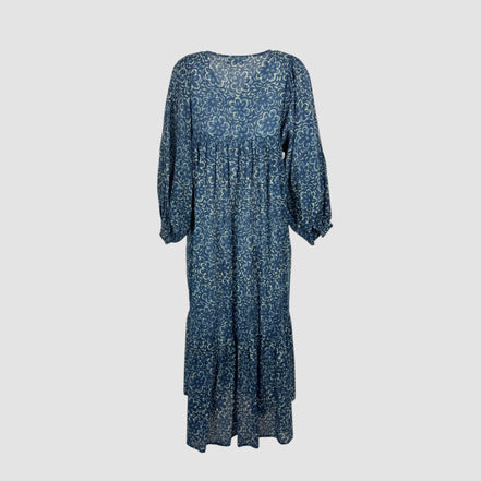 Abito Lungo Indigo Cotone Fantasia Eileen Maison Hotel