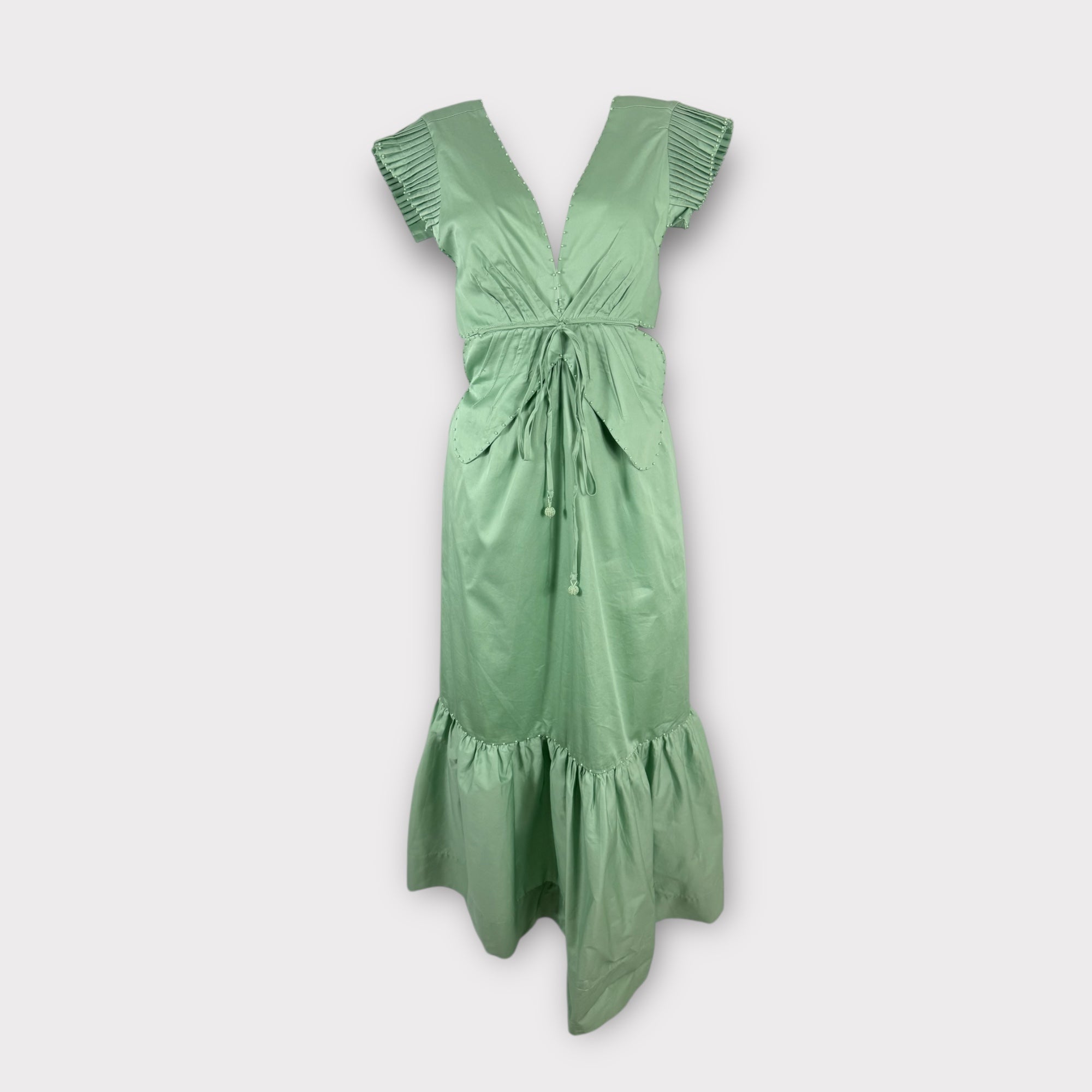 Abito Midi Dress Verdeacqua Butterfly Farm Rio