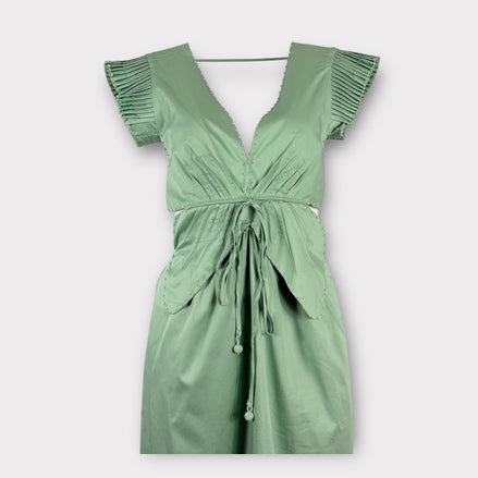 Abito Midi Dress Verdeacqua Butterfly Farm Rio