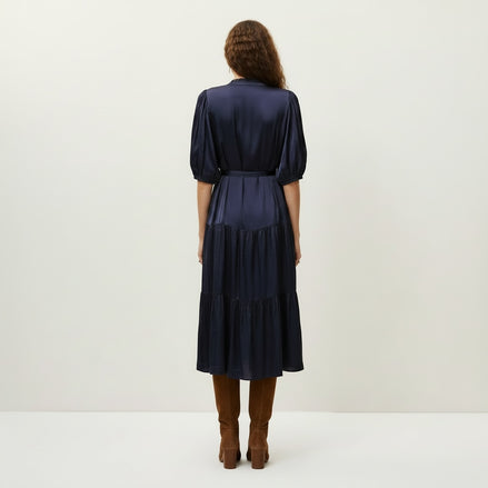 Abito Midi Blu Notte Celia Ba&sh