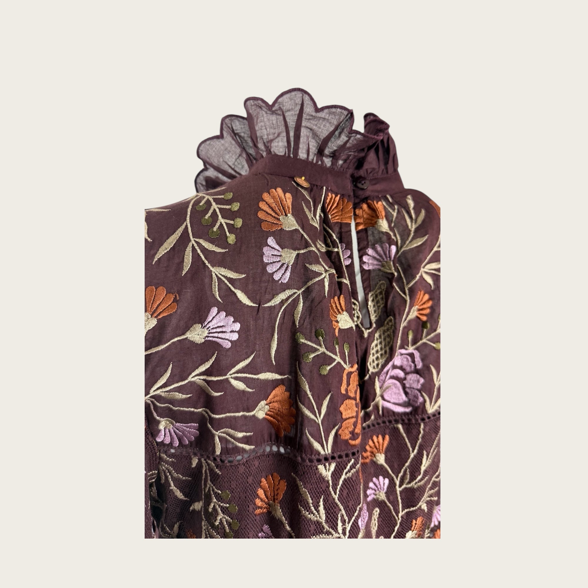 Abito Lungo con Ricami Arima Antik Batik