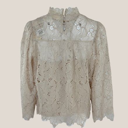 Blusa Pizzo Collo in Piedi Lucia Suncoo