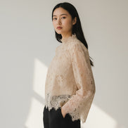 Blusa Pizzo Collo in Piedi Lucia Suncoo