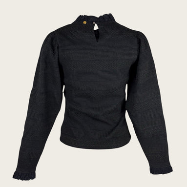 Blusa Punto Smoke Navy Elisa Antik Batik