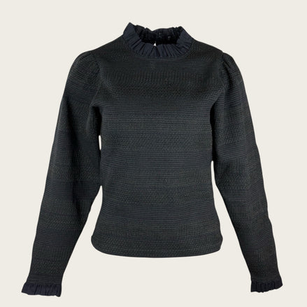 Blusa Punto Smoke Navy Elisa Antik Batik