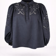 Scarlett Poppies, Camicia in Popeline con Pizzo Vesma