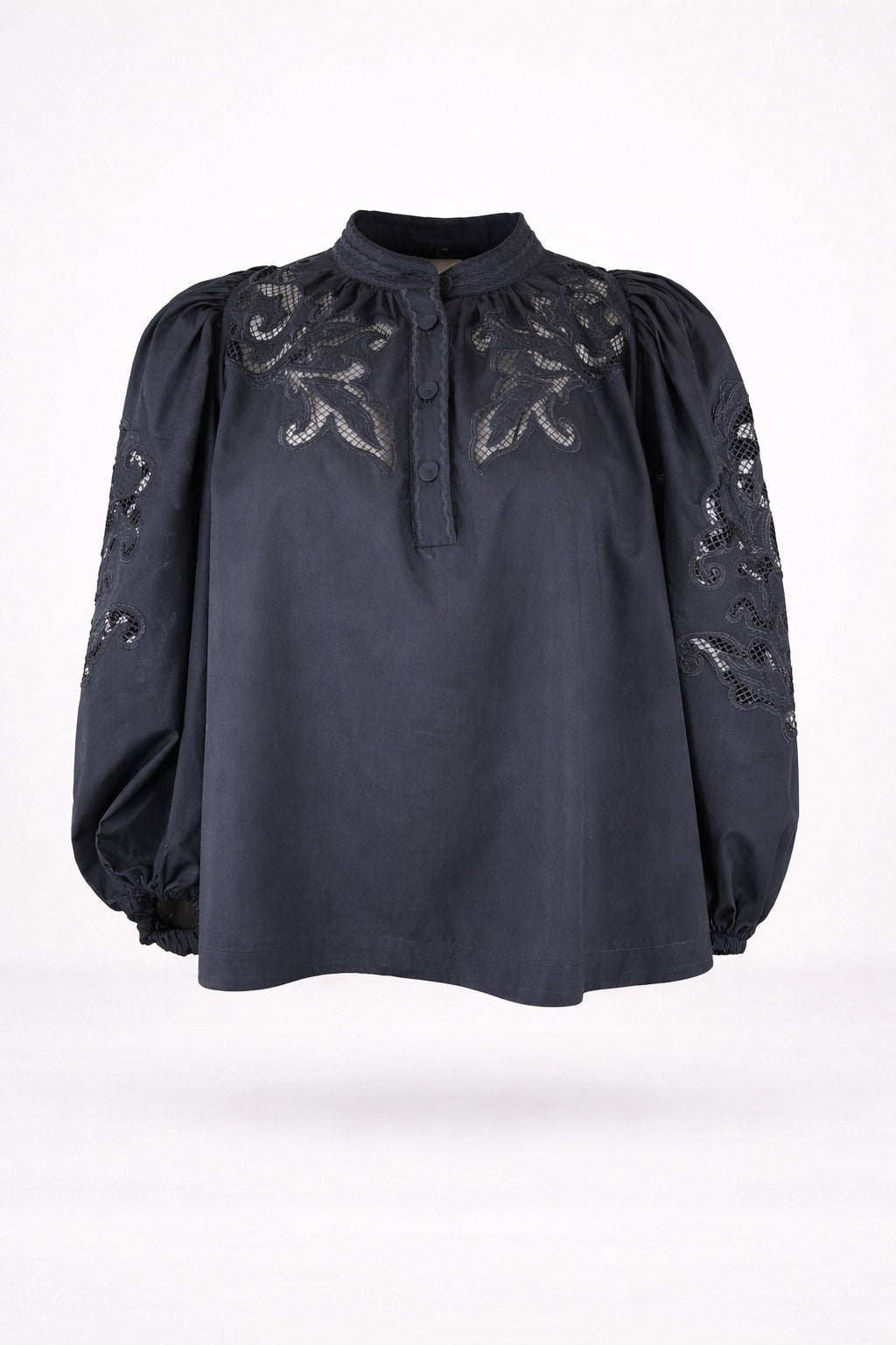 Scarlett Poppies, Camicia in Popeline con Pizzo Vesma