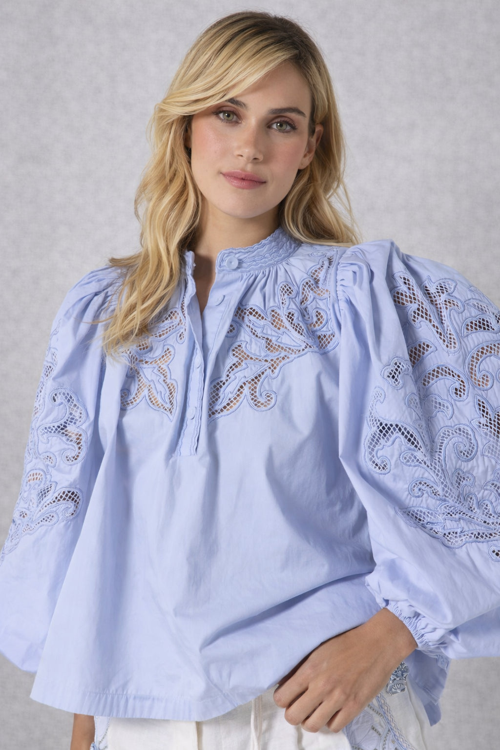 Scarlett Poppies, Camicia in Popeline con Pizzo Vesma