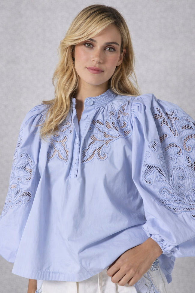 Scarlett Poppies, Camicia in Popeline con Pizzo Vesma
