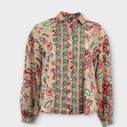 Camicia Fantasia di Cotone a Fiori Maison Hotel