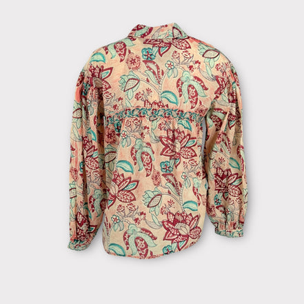 Camicia Fantasia di Cotone a Fiori Maison Hotel