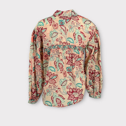 Camicia Fantasia di Cotone a Fiori Maison Hotel