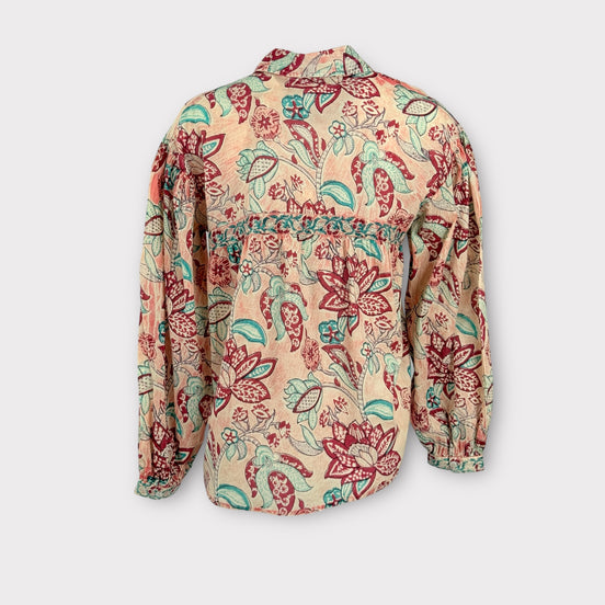 Camicia Fantasia di Cotone a Fiori Maison Hotel