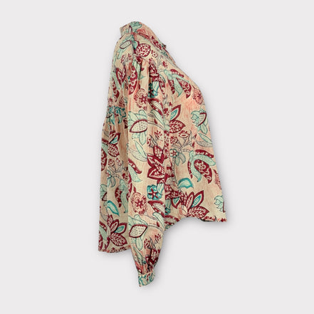 Camicia Fantasia di Cotone a Fiori Maison Hotel