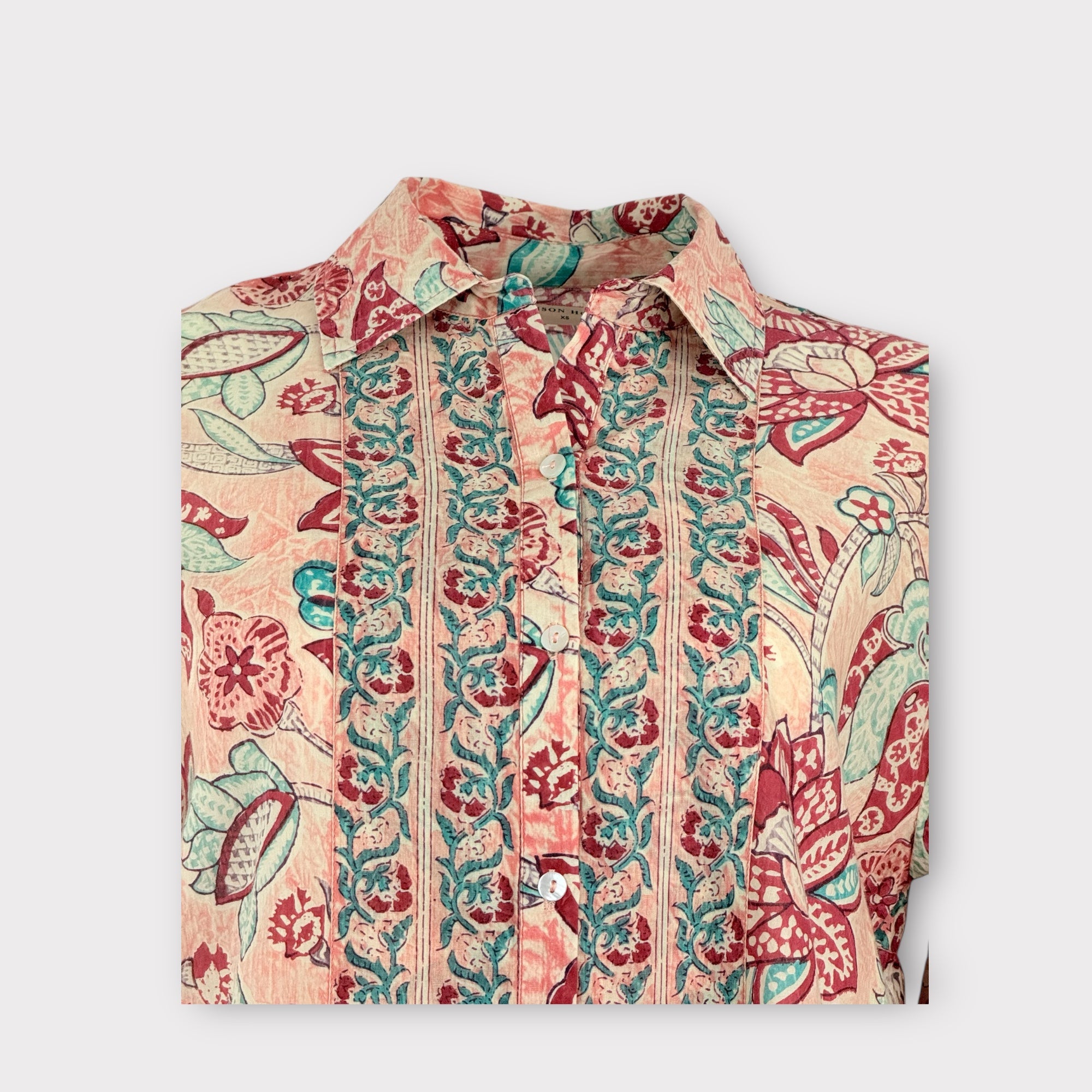 Camicia Fantasia di Cotone a Fiori Maison Hotel