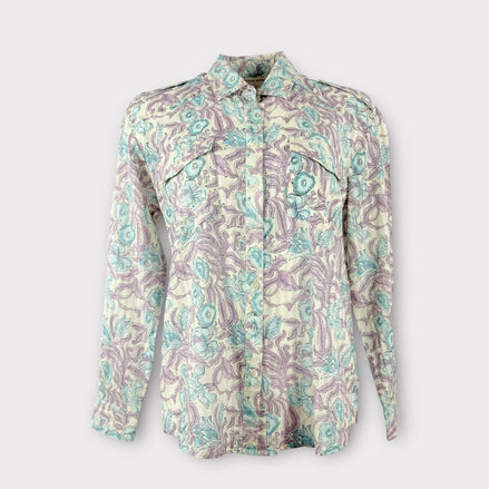 Camicia Over in Cotone Maniche Lunghe Fantasia Maison Hotel