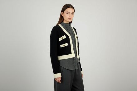 Cardigan stile Chanel Corto Suncoo