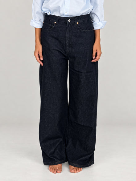 Anaii, Denim Loose Rinsed Cotton Cashmere