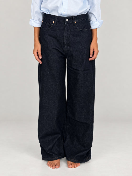 Anaii, Denim Loose Rinsed Cotton Cashmere