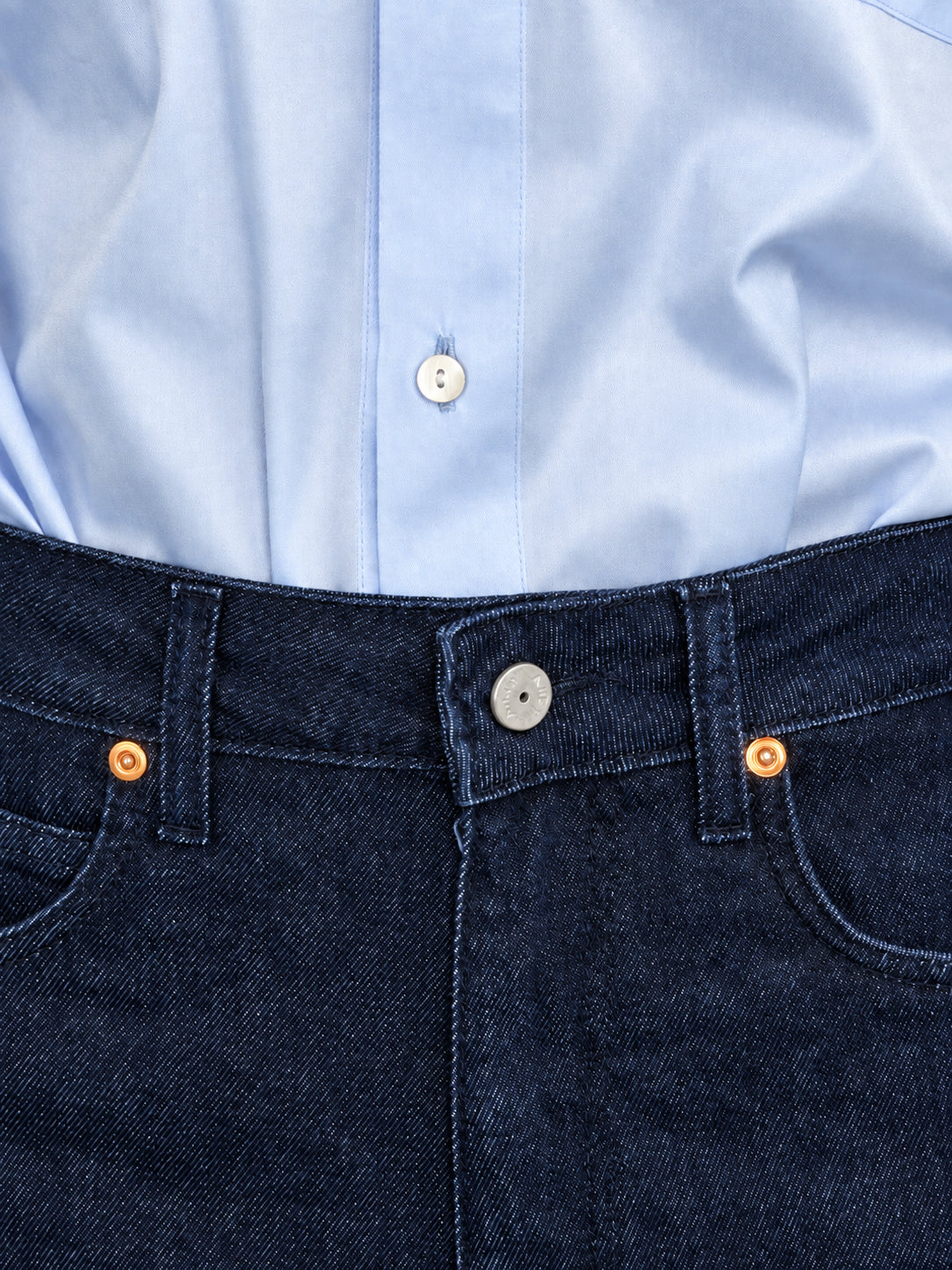Anaii, Denim Loose Rinsed Cotton Cashmere