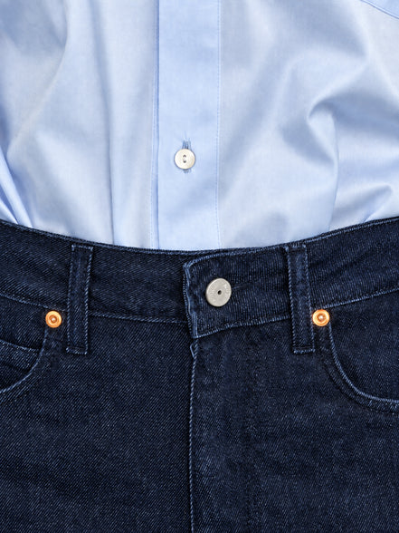 Anaii, Denim Loose Rinsed Cotton Cashmere