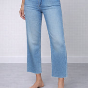 Denim Crop Wide Leg Chiaro Wanda L'Agence