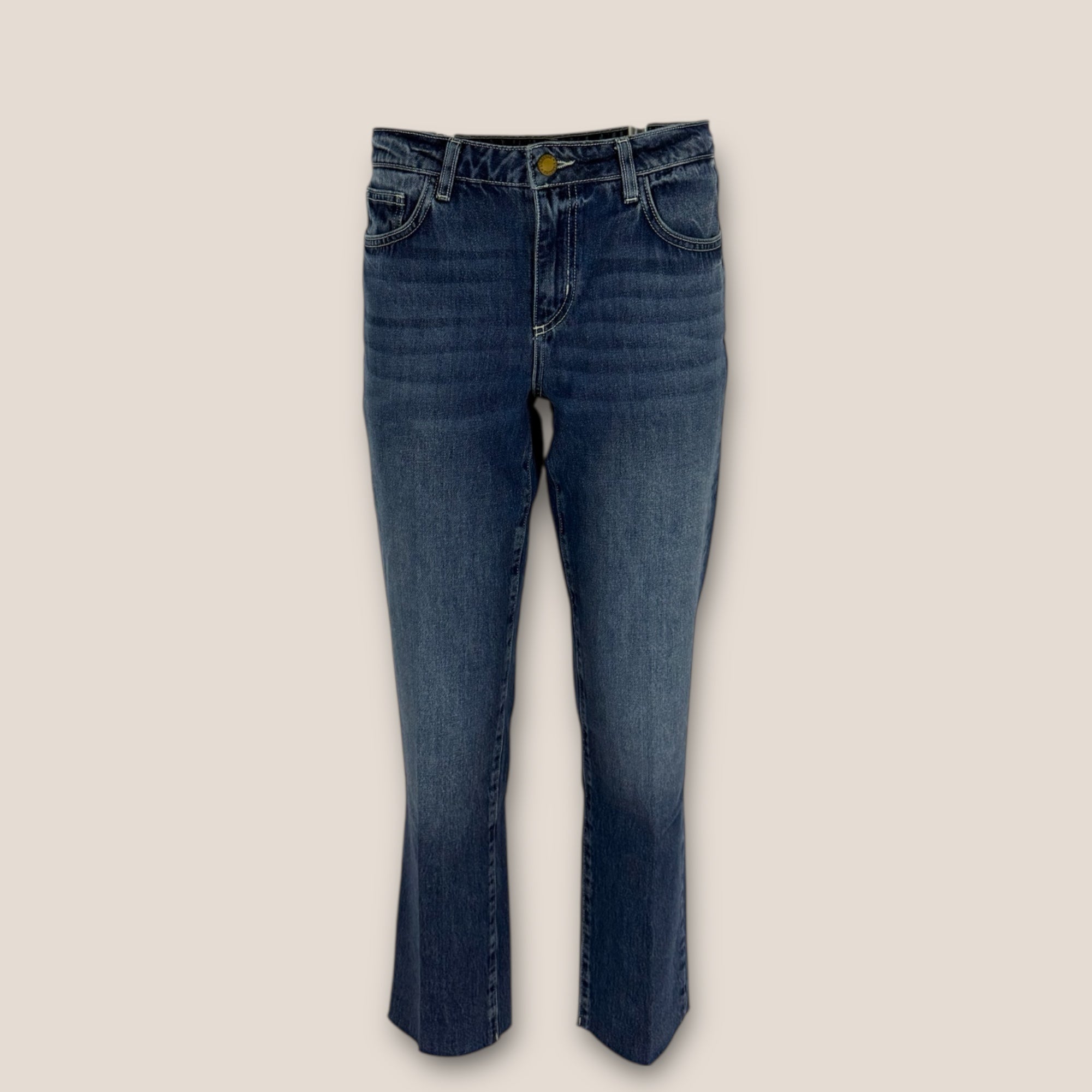 Denim Dritto Vita Media Taglio Vivo L'Agence