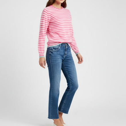 Denim Dritto Vita Media Taglio Vivo L'Agence